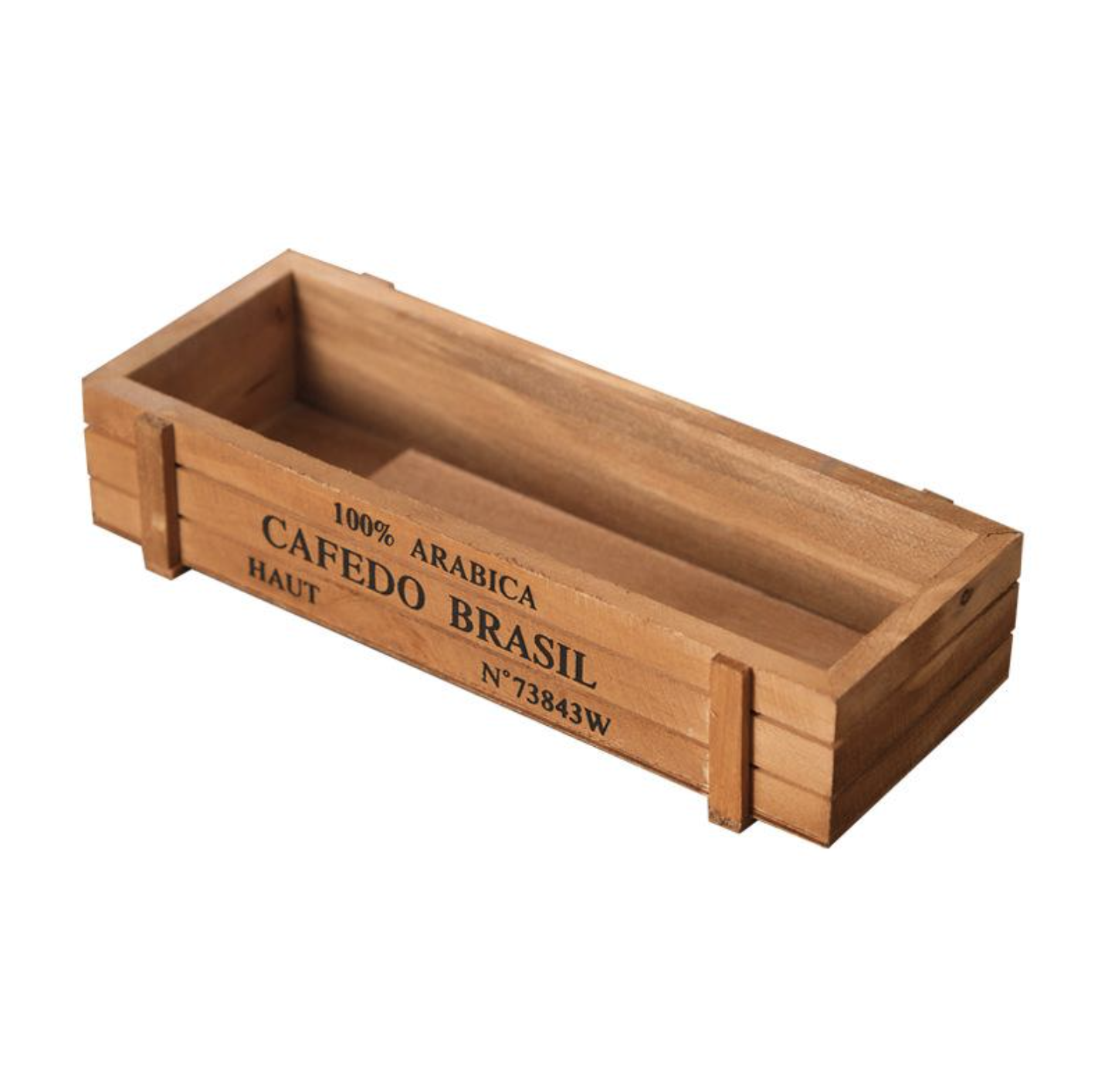 Phụ Kiện Tiểu Cảnh Chậu cây vintage gỗ cafedo cho tiểu cảnh đa dụng (BS-1)